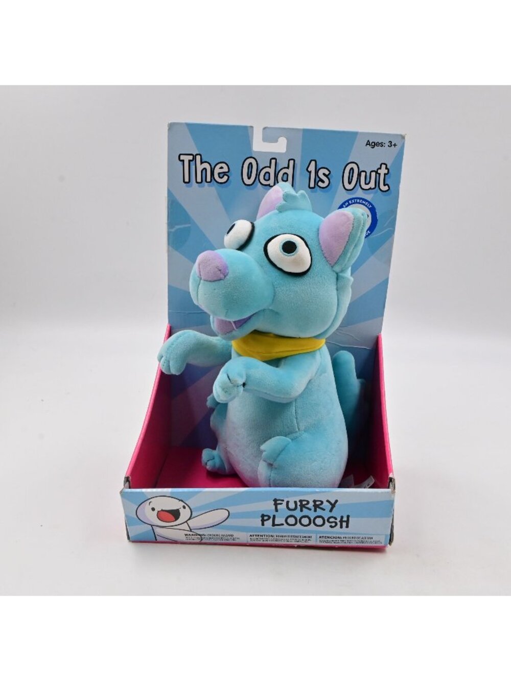 The Odd 1s Out Furry Plooosh Plush UCC Blue Dog Stuffed Animal Toy New Box